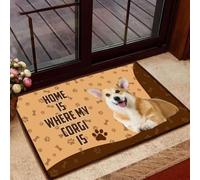 Felpudo Entrada casa Felpudo: El hogar es Donde está mi Corgi
