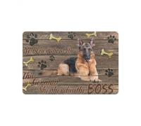 Felpudo Entrada casa Felpudo «El Pastor alemán es el Jefe», Regalo para Amantes de los pastores alemanes