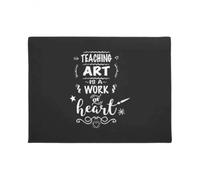 Felpudo Entrada casa Felpudo: Enseñar Arte es un Trabajo del corazón