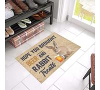 Felpudo Entrada casa Felpudo «Espero Que hayas comprado Cerveza y golosinas para Conejos»