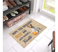 Felpudo Entrada casa Felpudo «Espero Que hayas comprado Cerveza y golosinas para Jack Russell»