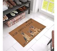 Felpudo Entrada casa Felpudo Estampado de Pastor alemán de Nuestro Lugar Feliz