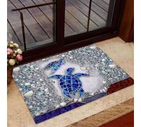 Felpudo Entrada casa Felpudo estético con Tortugas Nadando
