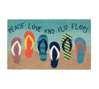 Felpudo Entrada casa Felpudo Exterior Natura Flip Flops Ombre Blue