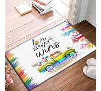 Felpudo Entrada casa Felpudo Familiar LGBT con el Lema El Amor Siempre triunfa