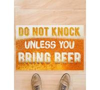 Felpudo Entrada casa Felpudo Gracioso: No llames a la Puerta si no traes Cerveza