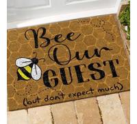 Felpudo Entrada casa Felpudo Gracioso: Sé Nuestro invitado, Pero no esperes Mucho