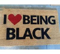 Felpudo Entrada casa Felpudo ME Encanta SER Negro