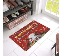 Felpudo Entrada casa Felpudo navideño Estampado «La Vaca Sabe Que estás aquí»