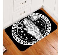 Felpudo Entrada casa Felpudo Negro de quiromancia