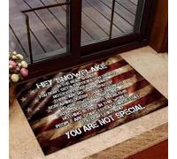 Felpudo Entrada casa Felpudo Oye, Copo de Nieve, no Eres Especial, Regalo para papá