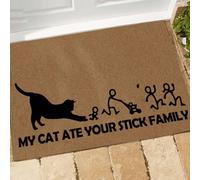 Felpudo Entrada casa Felpudo para Gatos: Mi Gato se comió tu Palo (Familia)