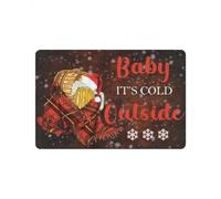 Felpudo Entrada casa Felpudo para Interior y Exterior con Cerveza Baby It's Cold Outside