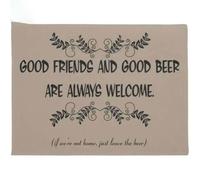Felpudo Entrada casa Felpudo para Interiores y Exteriores: Buenos Amigos y Buena Cerveza Siempre bienvenidos