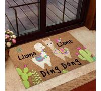 Felpudo Entrada casa Felpudo para Interiores y Exteriores Llama Llama Ding Dong