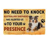 Felpudo Entrada casa Felpudo para Perro Pastor Australiano: No Hace Falta Llamar