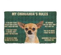 Felpudo Entrada casa Felpudo para Perros: Las Reglas de mi Chihuahua