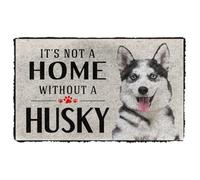 Felpudo Entrada casa Felpudo para Perros: No Hay hogar sin un Husky. Felpudo Personalizado.