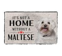 Felpudo Entrada casa Felpudo para Perros: No Hay hogar sin un maltés.
