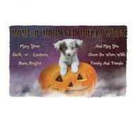 Felpudo Entrada casa Felpudo para Perros: ¡Que tengas un Halloween embrujado!