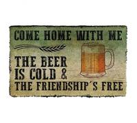 Felpudo Entrada casa Felpudo para Perros: ¡Ven a casa con Cerveza!
