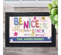 Felpudo Entrada casa Felpudo Personalizado «Sean amables Entre ustedes»