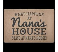 Felpudo Entrada casa Felpudo «¿Qué Pasa en casa de la Abuela?» Regalo para la Abuela