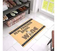 Felpudo Entrada casa Felpudo Sheltie Real Friends, Regalo para Amantes de los Perros