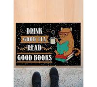 Felpudo Entrada casa Felpudo: Toma Buen té, Lee Buenos Libros