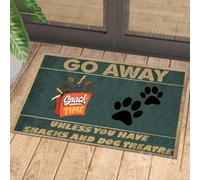 Felpudo Entrada casa Felpudo: Vete a Menos Que tengas bocadillos y golosinas para Perros