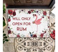 Felpudo Entrada casa Flamingo Solo Abre para Ron - Felpudo de Flamingo