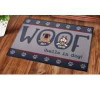 Felpudo Entrada casa Guau Hola Perro - Felpudo Personalizado
