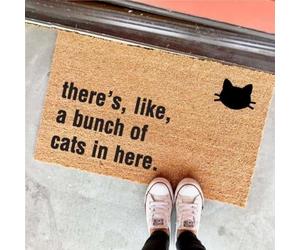 Felpudo Entrada casa Hay un montón de Gatos aquí Dentro.