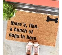 Felpudo Entrada casa Hay un montón de Perros aquí Dentro, Felpudo.