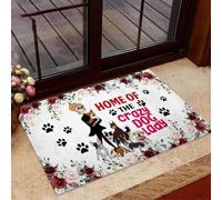 Felpudo Entrada casa Hogar de la Loca de los Perros Felpudo para Perros