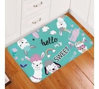 Felpudo Entrada casa Hola mi Dulce Felpudo de Llama