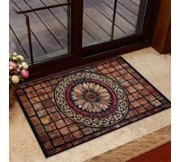 Felpudo Entrada casa Hola Sol, Felpudo de Girasol