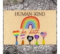 Felpudo Entrada casa Igualdad LGBT - Felpudo La Humanidad es ambas Cosas