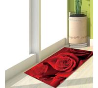 Felpudo Entrada Casa Impresión Rosa Felpudo Exterior Poliéster Alfombra Salon Lavable Alfombra Entrada Casa Suave Engrosar Alfombras de Habitacion Antideslizante Tapete 100x120cm