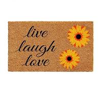 Felpudo Entrada casa Inicio Más Girasol Vive Ríe Ama Felpudo