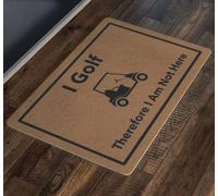 Felpudo Entrada casa Juego al Golf, Luego no Estoy aquí.