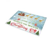 Felpudo Entrada casa La Jirafa navideña Nunca será Demasiado Tarde para Crecer (Felpudo)