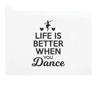 Felpudo Entrada casa La Vida es Mejor Cuando bailas - Lindo tapete de Baile Talla L