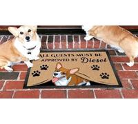 Felpudo Entrada casa Los Invitados Deben ser aprobados por Corgi.