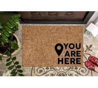 Felpudo Entrada casa Mapa «Estás aquí» Felpudo Divertido para Interiores y Exteriores