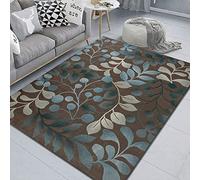 Felpudo Entrada Casa Marrón Retro Azul Alfombra Salon Lavable Felpudo Exterior Poliéster Alfombra Entrada Casa Suave Alfombras de Salon Antideslizante Alfombras de Habitacion 40x60cm