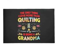 Felpudo Entrada casa Me Encanta más Que acolchar: ser Abuela. Felpudo para Interiores y Exteriores.