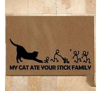 Felpudo Entrada casa Mi Gato se comió tu Palo (Felpudo Familiar)