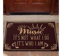 Felpudo Entrada casa Música. No es lo Que Hago, es quien Soy. Felpudo.