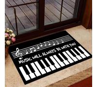 Felpudo Entrada casa Música - Piano - Siempre estará contigo Felpudo para Interior y Exterior